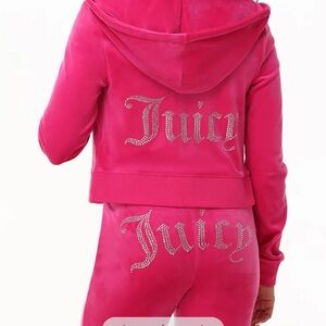 Juicy Couture OG BIG BLING VELOUR hoodie and track pants